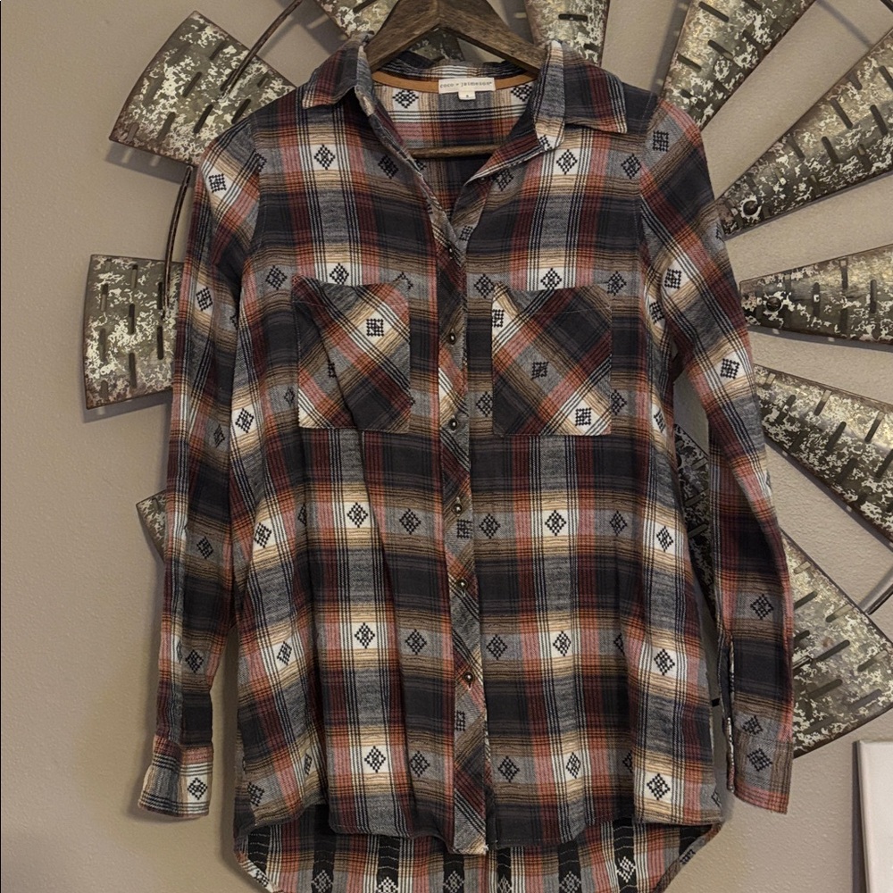 Buckle Coco + Jaimeson Multicolor Plaid Shirt